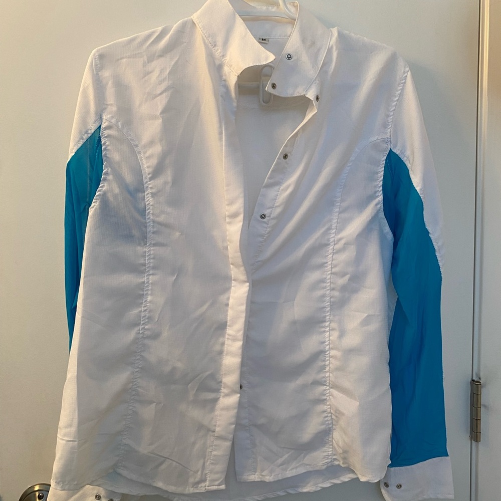 Huntfield show shirt with blue vents size medium
